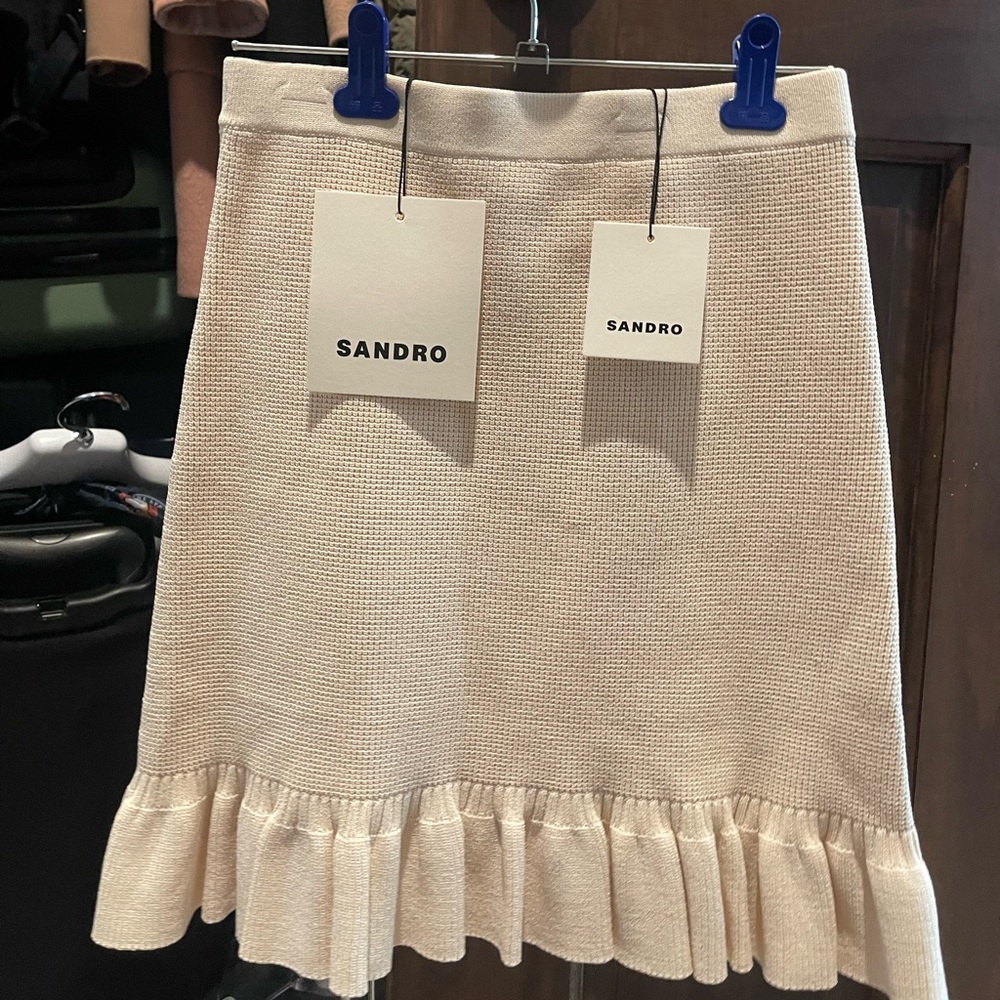 Sandro knits waffle skirt FR36